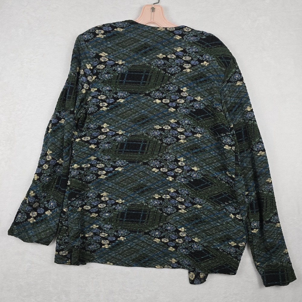 Ronnie Nicole Sport Vintage Women's Size Large Floral Open Front Long Sleeve Top - Picture 5 of 5